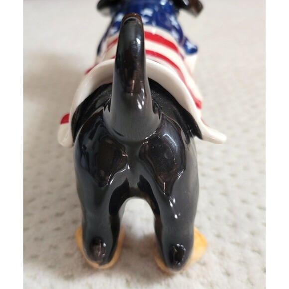 EUC BLUE SKY CLAYWORKS Heather Goldminc PATRIOTIC Flag BLACK DACHSHUND - Picture 8 of 10